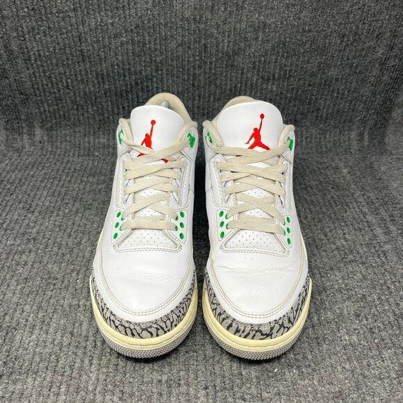 Nike Air Jordan 3 Retro Lucky Green White Shoes Women’s Size 8.5 CK9246-136 - Picture 2 of 8